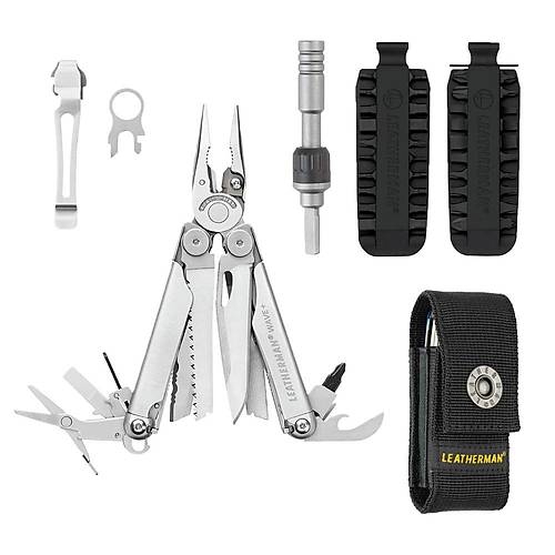 Leatherman Wave Plus Metalik Tam Set ak Pense (832524)