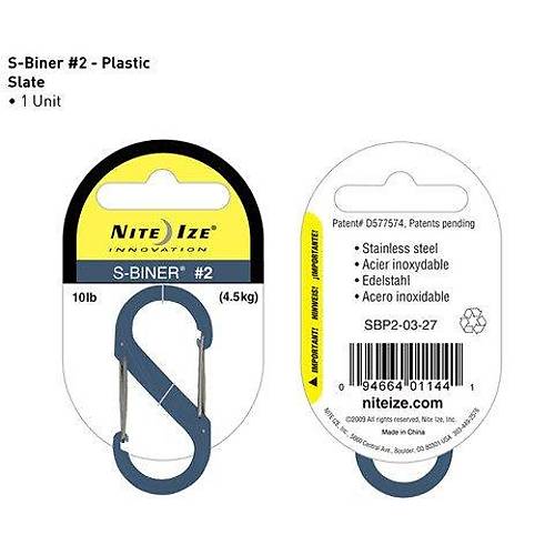 Nite-ize S-Biner Plastik Size 2 Slate