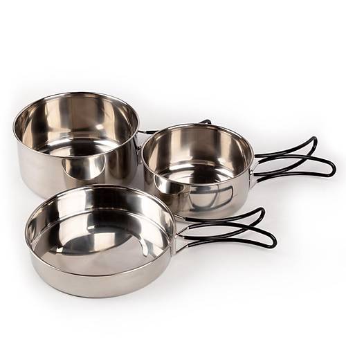 Evolite Evercamp 2-3 Kiilik elik Tencere Seti