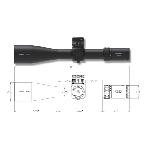 Arken Optics EP-5 GEN2 7-35x56 FFP VPR (MRAD) Tfek Drbn