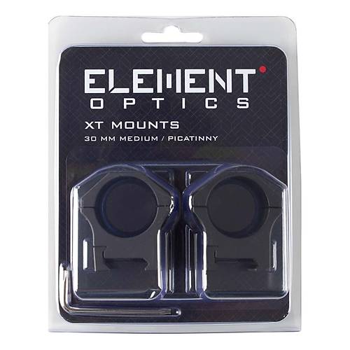 Element Optics XT Mounts 30 mm Medium Picatinny Drbn Balant Aya