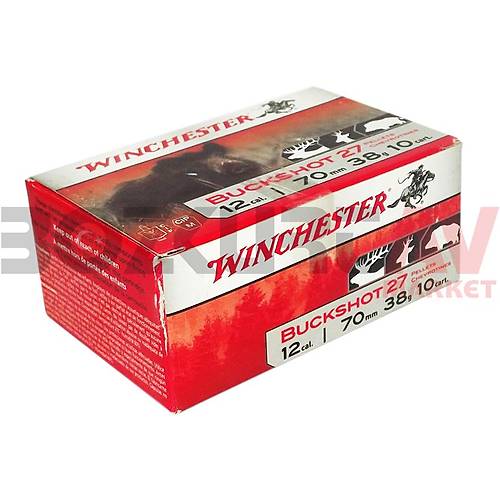 Winchester Buckshot 27 Pellets 12 Kalibre evrotin