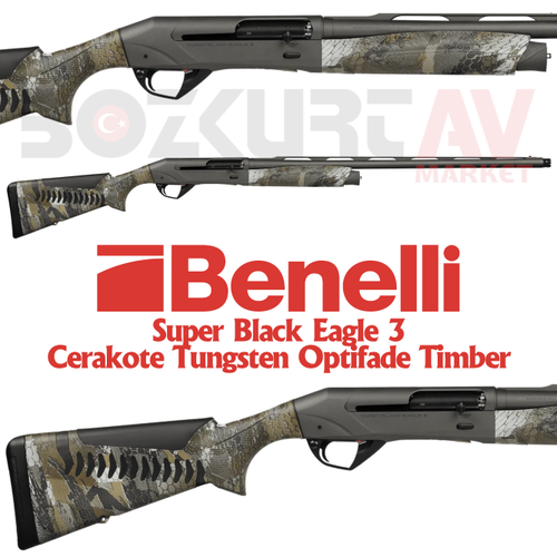 Benelli Super Black Eagle III Cerakote Tungsten Optifade Timber Otomatik Av T�fe�i