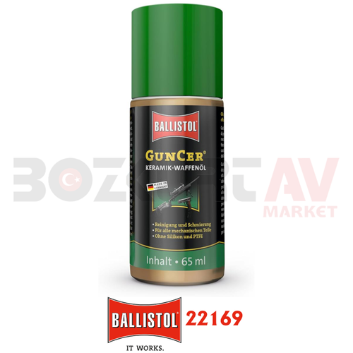 Ballistol GunCer 65 ml Seramik Katk�l� Silah Bak�m Ya��