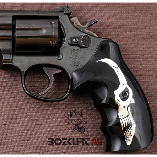 Smith & Wesson 44 Magnum Siyah Tasarm Gm Gmme Pleksi Tabanca Kabzas