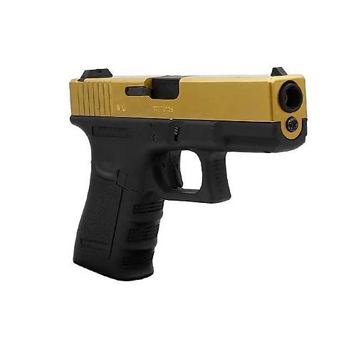 We Glock 19 GEN 3 Titanium Gold Blowback Airsoft Haval� Tabanca