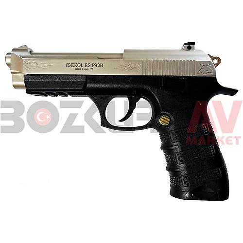 Ekol ES P92B Saten Altn lemeli Blowback Haval Tabanca (Ultimate Combo)