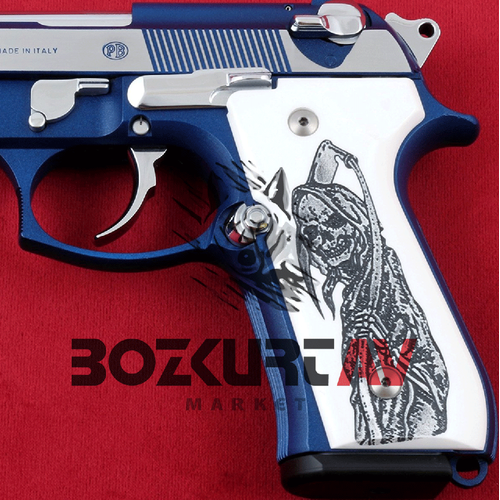 Beretta 92 FS 9 mm Beyaz Pleksi Tabanca Kabzas