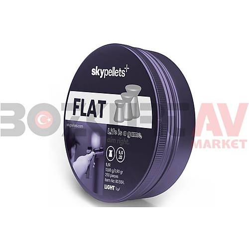 Skypellets Flat Light 5,51 mm Haval Tfek Samas (13,88 Grain - 250 Adet)