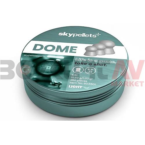 Skypellets Dome Light 5,51 mm Haval Tfek Samas (15,89 Grain - 250 Adet)
