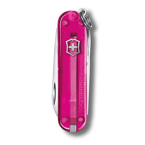 Victorinox 0.6223.T5G Classic effaf Pembe ak