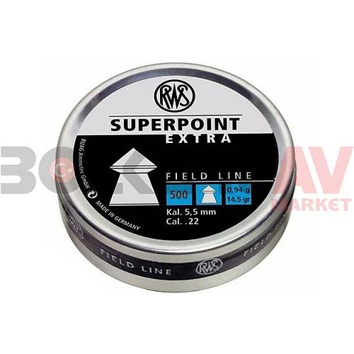 RWS Superpoint Extra 5,50 mm Haval Tfek Samas (14,5 Grain - 500 Adet)