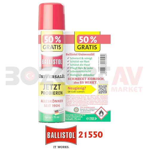 Ballistol Universal�l 75 ml Koruyucu Silah Bak�m Ya��