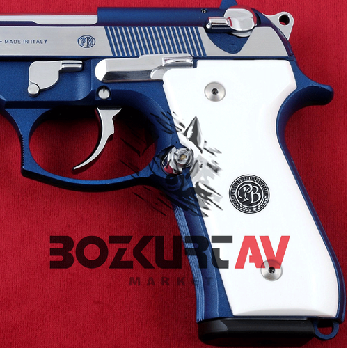 Beretta 92 FS 9 mm Beyaz Pleksi Tabanca Kabzas