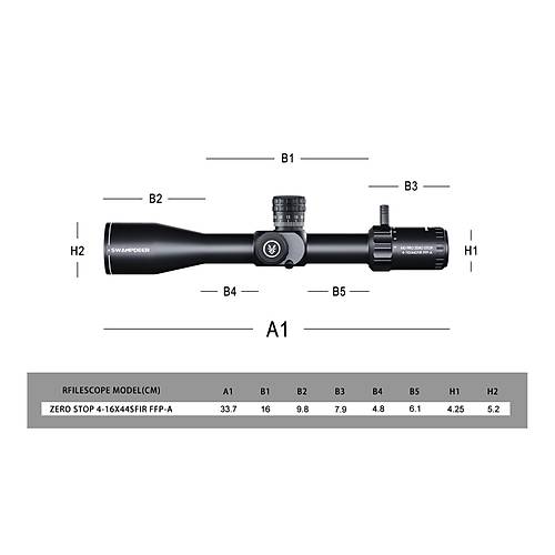 Swampdeer HD PRO ZERO STOP 4-16X44 SFIR FFP Tfek Drbn