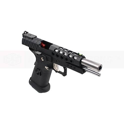AW Custom 5.1 HEX-CUT Black Hi-Capa Blowback Airsoft Haval� Tabanca