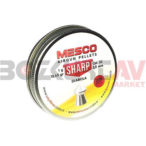 Mesco Sharp 5,5 mm Haval Tfek Samas (15,43 Grain - 200 Adet)