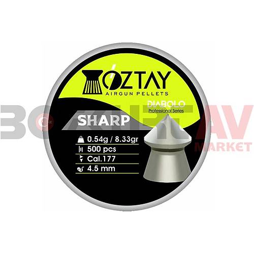 ztay Sharp 4,5 mm Haval Tfek Samas (8,33 Grain - 500 Adet)