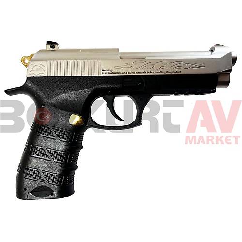 Ekol ES P92B Saten Altn lemeli Blowback Haval Tabanca (Ultimate Combo)