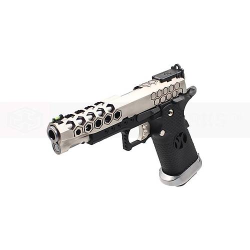 AW Custom 5.1 HEX-CUT Silver Hi-Capa Blowback Airsoft Haval� Tabanca
