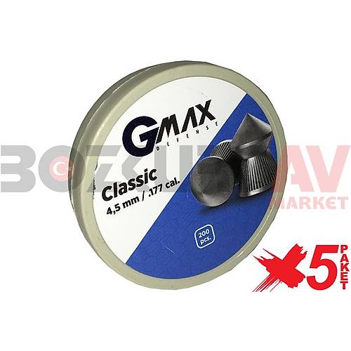 GMax Defense Classic 4,5 mm 5 Paket Haval Tfek Samas (1000 Adet)