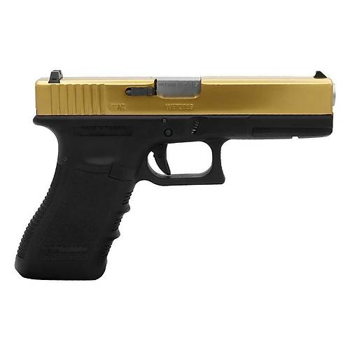 We Glock 17 GEN 3 Titanium Gold Blowback Airsoft Haval� Tabanca