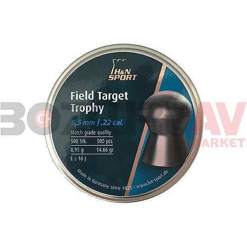 H&N Field Target Trophy 5,5 mm Haval Tfek Samas (14,66 Grain - 500 Adet)