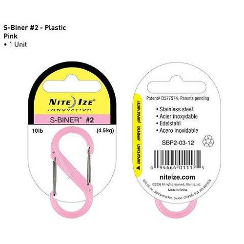 Nite-ize S-Biner Plastik Size 2 Pink