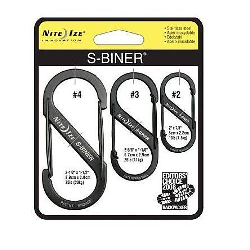 Nite-ize S-Biner 3Pack-Black