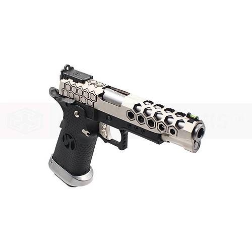 AW Custom 5.1 HEX-CUT Silver Hi-Capa Blowback Airsoft Haval� Tabanca