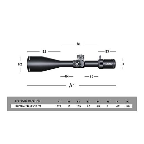 Swampdeer HD PRO 6-24X50 SFIR FFP Tfek Drbn