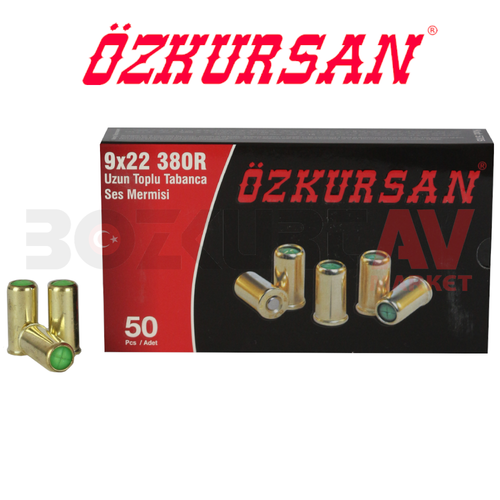 �zkursan 380 R UZUN 9 mm Toplu Kurus�k� Tabanca Mermisi