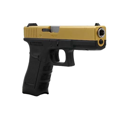 We Glock 17 GEN 3 Titanium Gold Blowback Airsoft Haval� Tabanca
