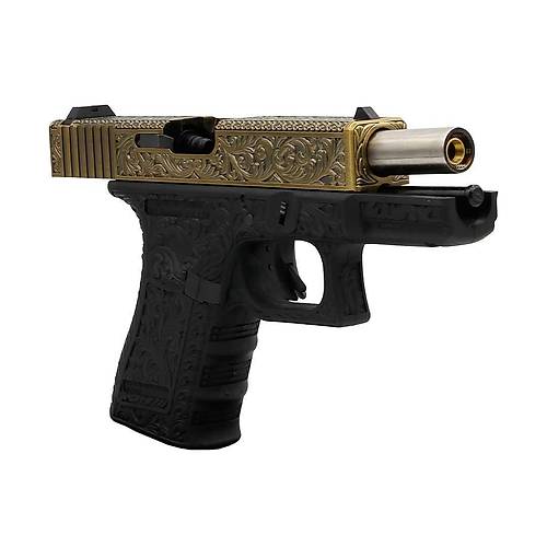 We Glock 19 Ivory Grav�rl� Blowback Airsoft Haval� Tabanca