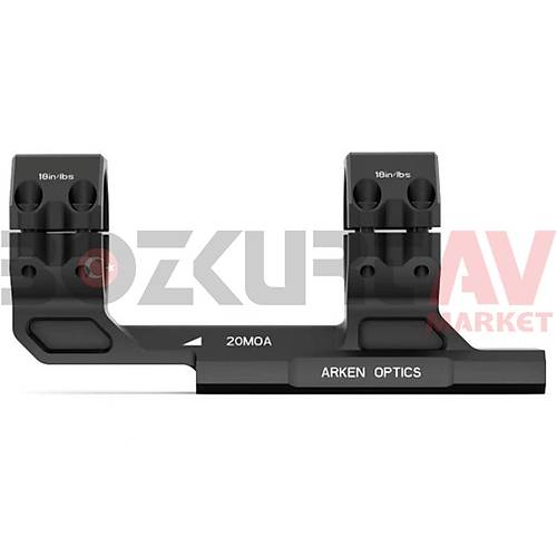 Arken Optics Rigid Precision Mounts 20 MOA Tek Para Drbn Aya (30 mm)