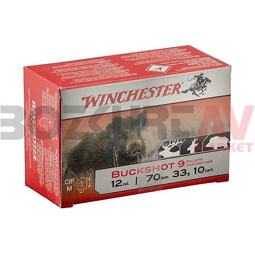 Winchester Buckshot 9 Pellets 12 Kalibre evrotin