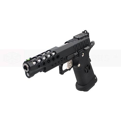 AW Custom 5.1 HEX-CUT Black Hi-Capa Blowback Airsoft Haval� Tabanca