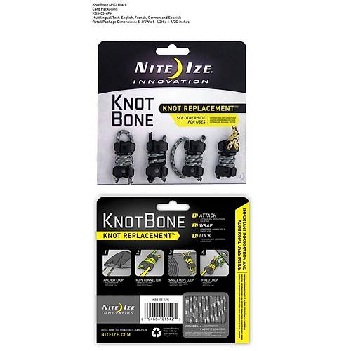 Nite-ize Knotbone No3 4Pack With Cord