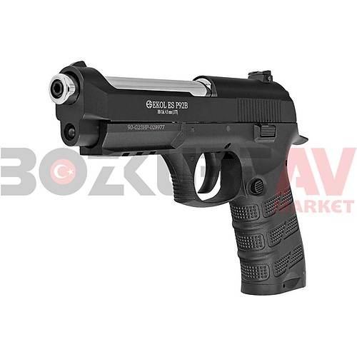 Ekol ES P92B Siyah Blowback Haval Tabanca (Ultimate Combo)