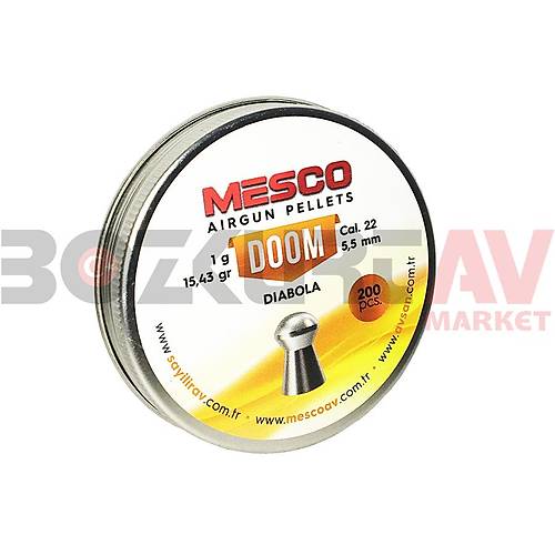 Mesco Doom 5,5 mm Haval Tfek Samas (15,43 Grain - 200 Adet)