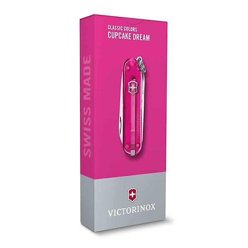 Victorinox 0.6223.T5G Classic effaf Pembe ak