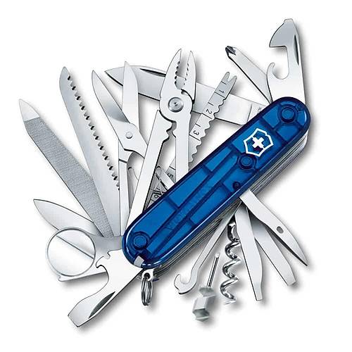 Victorinox 1.6795.T2 SwissChamp effaf Mavi ak