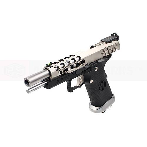 AW Custom 5.1 HEX-CUT Silver Hi-Capa Blowback Airsoft Haval� Tabanca