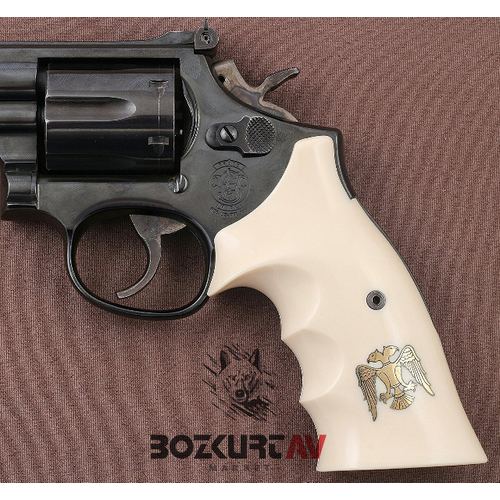 Smith & Wesson 357 Roundbutt Fildii Rengi Tabanca Kabzas