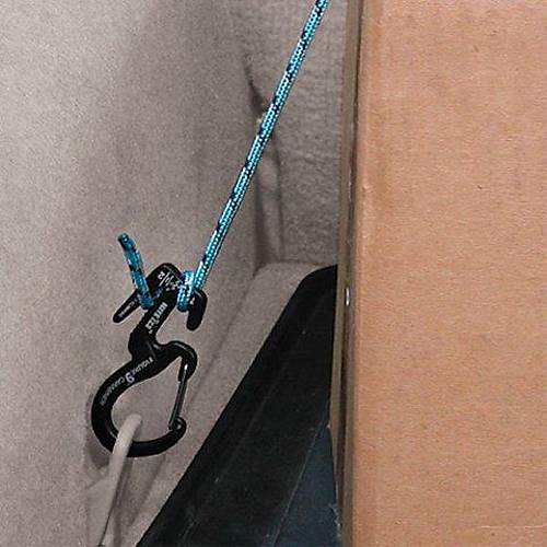 Nite-ize Figure 9 Carabiner Small Black Two Pack With Rope