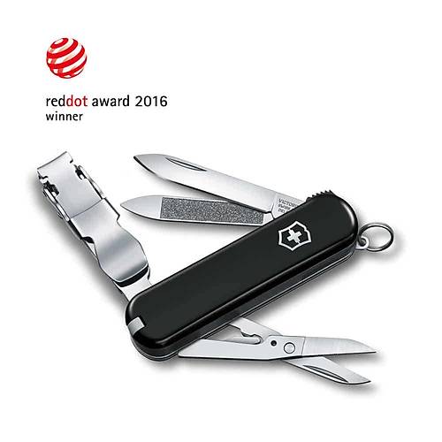 Victorinox 0.6463.3 Nail Clip 580 Siyah Trnak Makasl ak