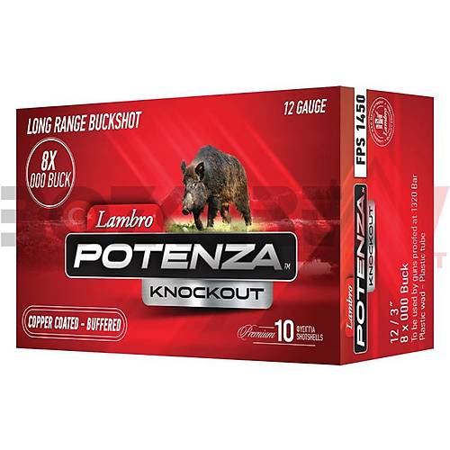 Lambro Potenza Knockout 12 Kalibre evrotin (8 Pellets)