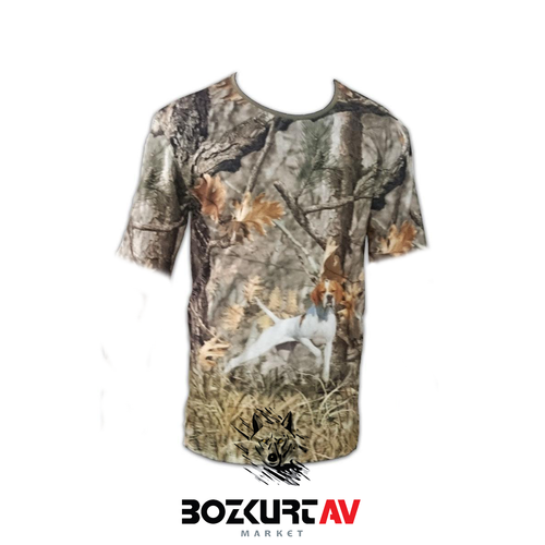 Yiit Avclk Sar Pointer Desenli 3D Kamuflaj T-Shirt (Ksa Kollu)