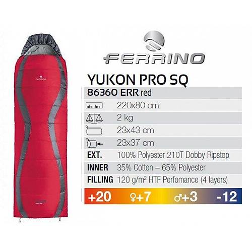 Ferrino Yukon Pro Sq -12C Uyku Tulumu