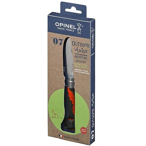 Opinel Inox 7 No Plastik Sap Turuncu ocuk aks (002151)